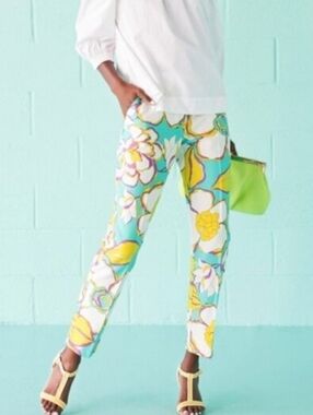 Trina Turk floral crop pants 2